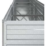vidaXL Visoka greda 320x40x77 cm pocinkano jeklo srebrna | Shoptok.si