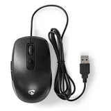 Ergonomska žična miška s 6 gumbi in nastavljivim DPI, Črna, (5000009797)