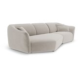 Cosmopolitan Design Bež baršunasti kutna garnitura Tokyo – | shoptok.hr