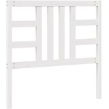  Uzglavlje za krevet bijelo 106 x 4 x 100 cm od masivne borovine | shoptok.hr