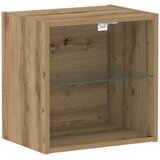  Floating Shelf with LED Light 2 pcs Smeđa 40 x 28,5 x 40 cm | Eponuda.com