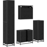 vidaXL set namještaja za kupaonicu 4 pcs crni hrast 65 x 33 x 60 cm | shoptok.hr