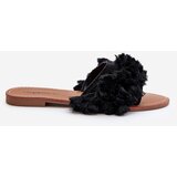 Boto FS1 Women's Flat Sandals with Fringes Black Rialle | shoptok.hr