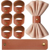INF Set 10 PU usnjenih prstanov za serviete - elegantna dekoracija mize coffee, (5000248214) Cene