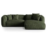 Micadoni Zelena kutna garnitura od bouclé tkanine (s desnim kutom) Martina – Home Cijene