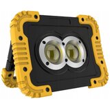  LED punjivi reflektor sa funkcijom powerbanke LED/20W/5V 4400 mAh IP44 crna/žuta u