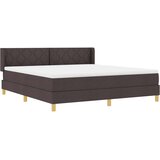  Krevet s opruga kutije Tamno smeđa 200 x 180 cm tkanina | shoptok.hr