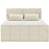 MID.YOU POSTELJA BOXSPRING 180 cm x 200 cm , tekstil, leseni material krem barve | Shoptok.si