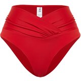 Trendyol Red V-Cut High Waist Regular Bikini Bottom | Shoptok.si