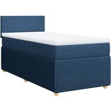 Maison Chic Box spring postelja - Vzmetna postelja z vzmetnico modra 90x200 cm blago SL4930, (21888012) | Shoptok.si