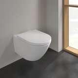 Villeroy Boch 4670TSR1 Subway 3.0 Combi-Pack CeramicPlus TwistFlush viseča brezrobna WC školjka z WC desko s počasnim zapiranjem | Shoptok.si