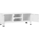 The Living Store Industrijski TV ormarić bijeli 105 x 35 x 42 cm metalni | shoptok.hr