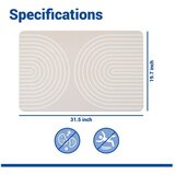 Wenko Bež kopalniška preproga iz diatomejske zemlje 50x80 cm Nazca – | Shoptok.si