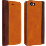 AVIZAR Etui za denarnico v patiniranem in dvobarvnem videzu usnja s šivi na vrhu - Camel str. Apple iPhone SE 2022, 2020 in iPhone 8, 7, (20600426) Cene