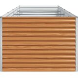  Vrtna visoka greda 390 x 100 x 68 cm Cinkana jeklena, (5000287793) | Shoptok.si
