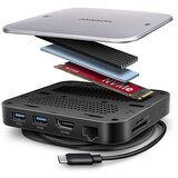 Axagon HMC-UFO USB-C Hub M.2 SATA /NVMe 1 Gbit /s Ethernet 384 kHz Audio Wired USB 3.2 Gen 2 (3.1 Gen 2) Type-C Black Cijene