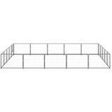  Kavez za pse crni 25 m² čelični | shoptok.hr