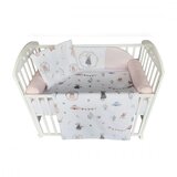 Baby Textil komplet posteljina za krevetac Retro Mede, Roze cene