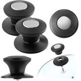 KADAX Ročaj za pokrov lonca, gumbi za pokrov lonca, ponev, črne barve, 2 kosa, (5000355926) | Shoptok.si