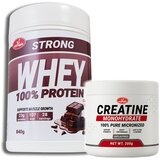 Olympic Strong 100% Whey Protein Čokolada 840g + Creatine Monohydrate 300g | Eponuda.com