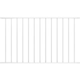 vidaXL Ograjni panel prašno premazano jeklo 1,7x0,75 m bel, (20766113) | Shoptok.si