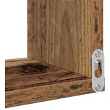 vidaXL Stenska polica 2 kosa starinski les 40x40x49,5cm inženirski les | Shoptok.si