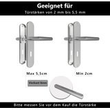 AWMNSRMAN 2x 72 mm Srebrna kljuka za notranja vrata BB | Shoptok.si