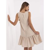 RUE PARIS Dress-328-SK-5074.74-beige | Shoptok.si