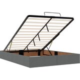  Podesivi krevet s madracem Tamnosiva 140 x 190 cm Tkanina | shoptok.hr