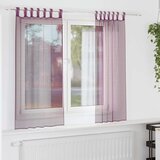 Voile zavjese s petljama 2 kom. ljubičaste 140x175 cm Cijene