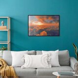  Plakat When Dawn Tickles the Clouds: A Color Show on the Morning Sky 90x60 Crni okvir | shoptok.hr