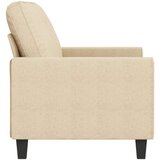 vidaXL Kavč dvosed krem 140 cm blago | Shoptok.si