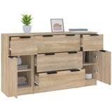  3-dijelna set komoda boja hrasta sonome od konstruiranog drva | shoptok.hr