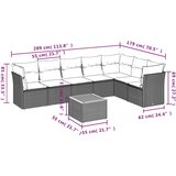  8-dijelni set vrtnih sofa od poliratana s jastucima bež | shoptok.hr