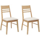  Trpezarijske stolice 2 pcs Prirodna 43 x 54 x 89 cm | shoptok.hr
