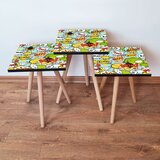 Hanah home 3Shp9 - multicolor multicolor nesting table (3 pieces) | ePonuda.com