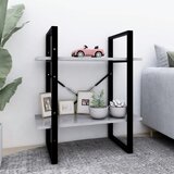 vidaXL Ormarić za knjige s 2 razine boja betona 60x30x70 cm od iverice Cijene