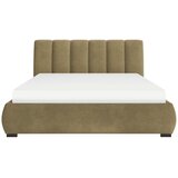 MID.YOU OBLAZINJENA POSTELJA 140 cm x 200 cm , les, tekstil, leseni material rjava | Shoptok.si