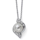 Oliver Weber ženski Bun Crystal Perl Lančić Sa Belim Swarovski Perla Priveskom | ePonuda.com