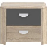 CARRYHOME NOČNA OMARICA, antracit, hrast sonoma | Shoptok.si