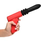 Master Series Thrusting Pistola Vibrator Red-Black Cene