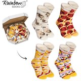 ZOOKSY/RAINBOW SOCKS Rainbow Socks Pizza 4 Pairs Hawaiian Pepperoni Capricciosa | Eponuda.ba