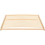 LEŽAJ s letvicama Smeđa 120 x 190 cm Čvrsto drvo bukve | shoptok.hr