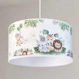  Brilagi - LED dečiji luster na sajli BOBO 1xE27/10W/230V prečnik 35 cm bela/džungla | Eponuda.com