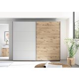 Venda OMARA Z DRSNIMI VRATI, barve hrasta, svetlo siva | Shoptok.si