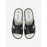 Shelvt Black wedge flip-flops with cutouts | shoptok.hr