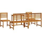  5-delni vrtni jedilni set iz trdnega akacijevega lesa | Shoptok.si