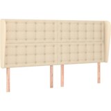  Uzglavlje s ušima krem 163x23x118/128 cm od tkanine | shoptok.hr