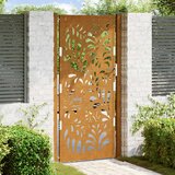 vidaXL Vrtna vrata 105x205cm preperevanje oblikovanje jeklenimi valovi Cene