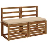  Jastučić za klupu SOEST 100% poliester Krem 110 x 40 x 5 cm Slike